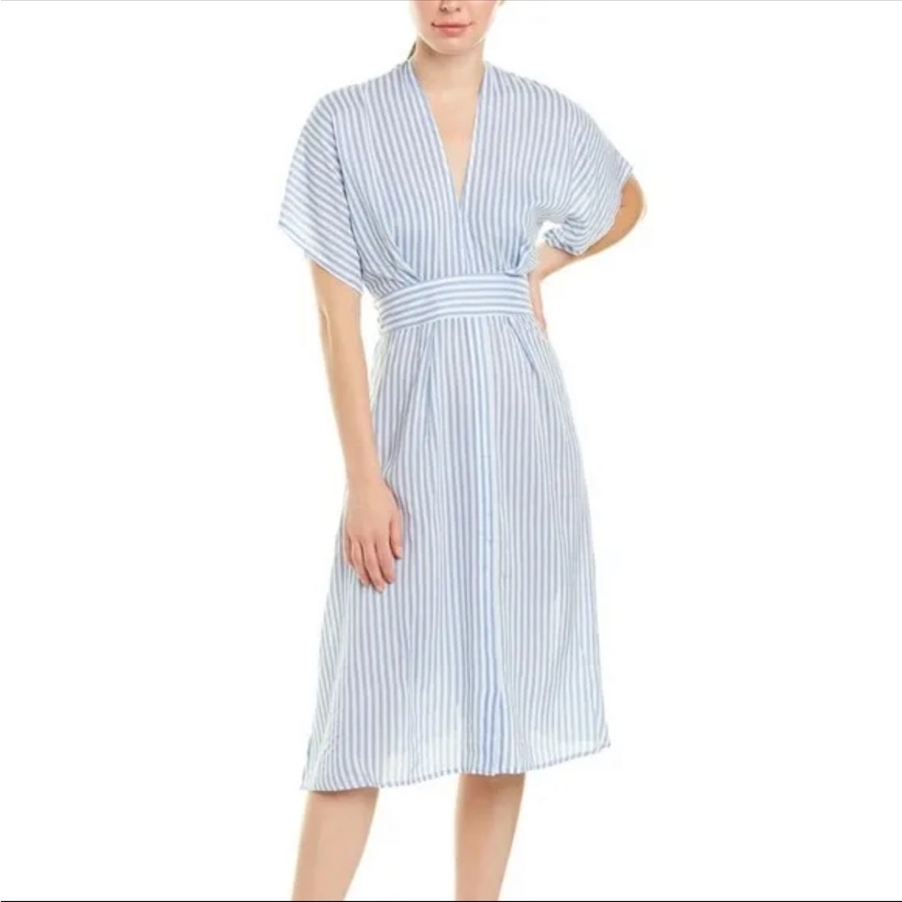 Anthropologie Elan Striped Rayon Beach Coverup/Dress